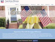 Tablet Screenshot of adrmortgage.net